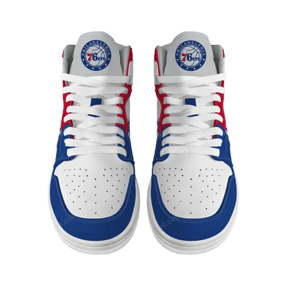 LIMITED EDITION - NEW CUSTOMIZED NBA26 PH 76ERS AIR JORDAN SNEAKERS