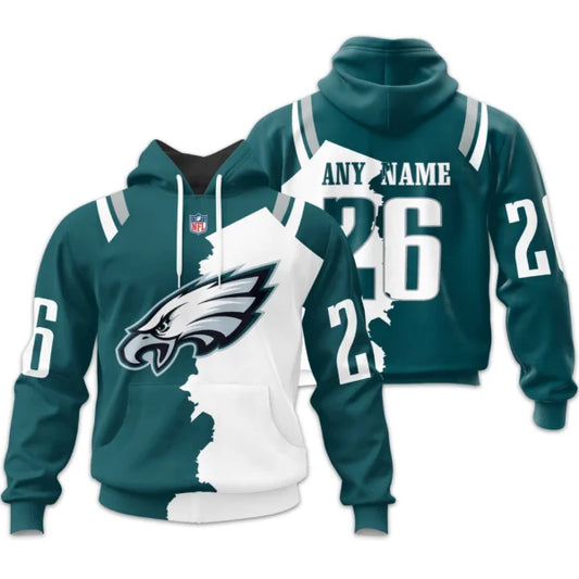LIMITED EDITION - NEW CUSTOMIZED NFL02 PPE PHILADELPHIA EAGLES HOME MIX AWAY T-SHIRT, POLO, HOODIE & JACKETS