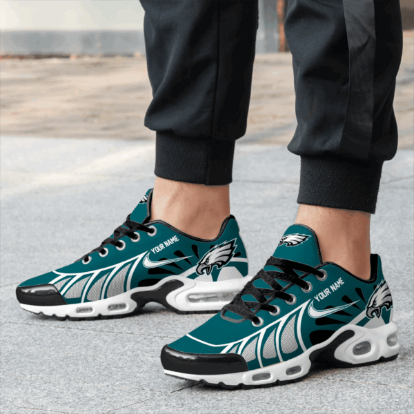 LIMITED EDITION - NEW CUSTOMIZED NFL02 PPE PHILADELPHIA EAGLES UNISEX AIR MAX PLUS SNEAKERS