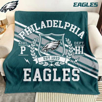 LIMITED EDITION - NEW CUSTOMIZED NFL02 PPE PHILADELPHIA EAGLES NORMAL & FLEECE BLANKET