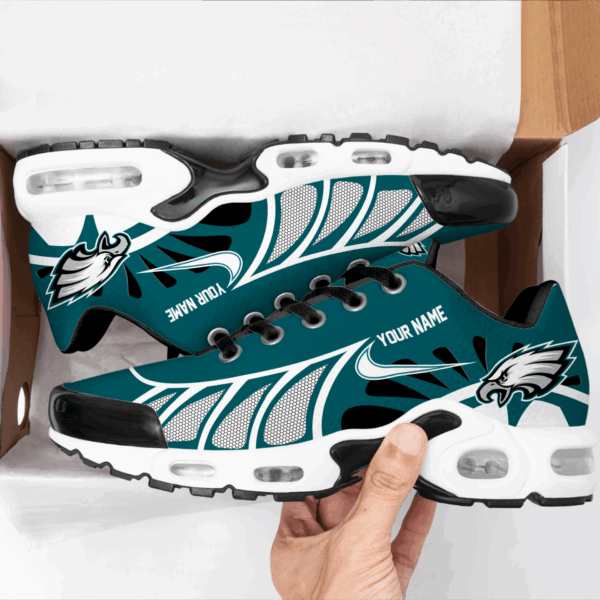 LIMITED EDITION - NEW CUSTOMIZED NFL02 PPE PHILADELPHIA EAGLES UNISEX AIR MAX PLUS SNEAKERS