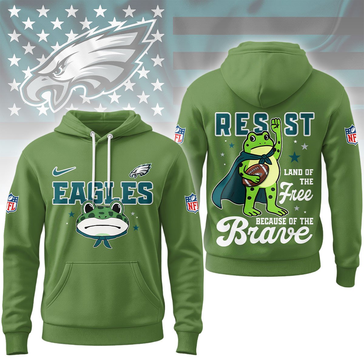 LIMITED EDITION - NEW CUSTOMIZED NFL02 PPE PHILADELPHIA EAGLES HOME MIX AWAY T-SHIRT, POLO, HOODIE & JACKETS