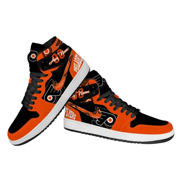 LIMITED EDITION - NEW CUSTOMIZED NHL27 PD FLYERS AIR JORDAN SNEAKERS