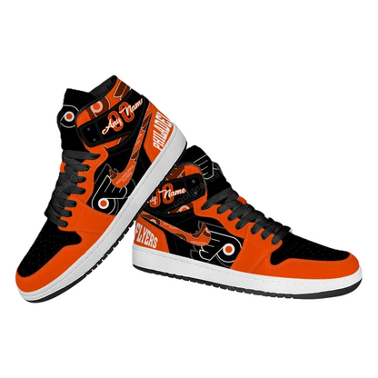 LIMITED EDITION - NEW CUSTOMIZED NHL27 PD FLYERS AIR JORDAN SNEAKERS
