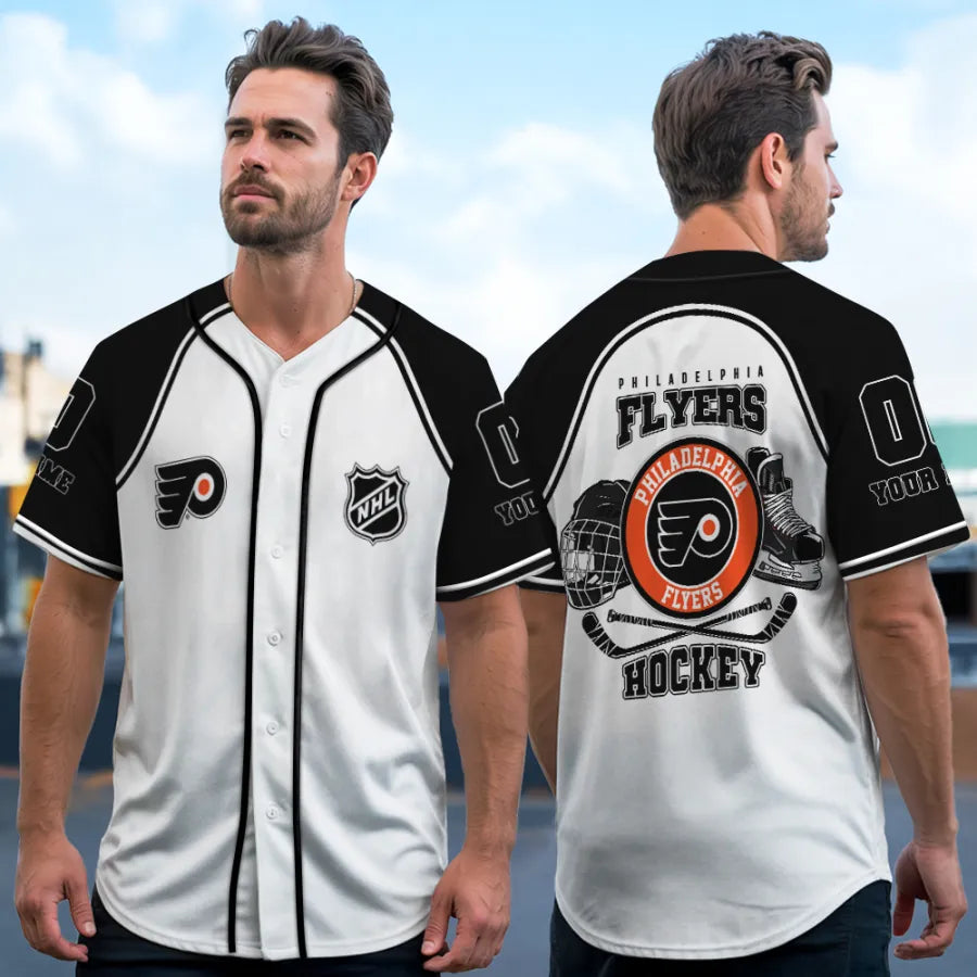 LIMITED EDITION - NEW CUSTOMIZED NHL27 PD FLYERS BASEBALL JERSEY