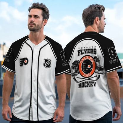 LIMITED EDITION - NEW CUSTOMIZED NHL27 PD FLYERS BASEBALL JERSEY