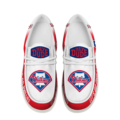 LIMITED EDITION - NEW CUSTOMIZED MLB11 PH PHILLIES LOAFER SHOES
