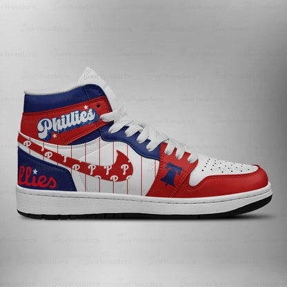 LIMITED EDITION - NEW CUSTOMIZED MLB11 PH PHILLIES AIR JORDAN SNEAKERS
