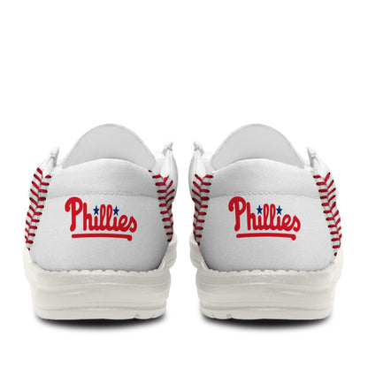 LIMITED EDITION - NEW CUSTOMIZED MLB11 PH PHILLIES LOAFER SHOES