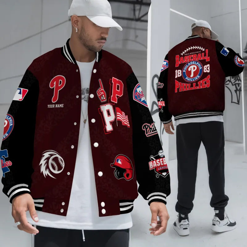 LIMITED EDITION - NEW CUSTOMIZED MLB11 PPS PHILADELPHIA PHILLIES UNISEX T-SHIRT, POLO, HOODIE & JACKETS