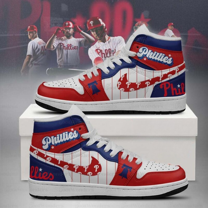 LIMITED EDITION - NEW CUSTOMIZED MLB11 PH PHILLIES AIR JORDAN SNEAKERS