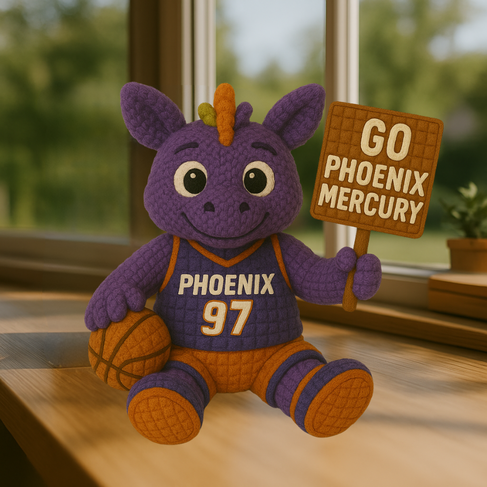LIMITED EDITION - WNBA 07 PNM PHOENIX MERCURY HANDMADE CROCHET
