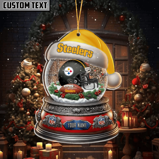 LIMITED EDITION - NEW CUSTOMIZED NFL14 PSB PITTSBURGH STEELERS ORNAMENT