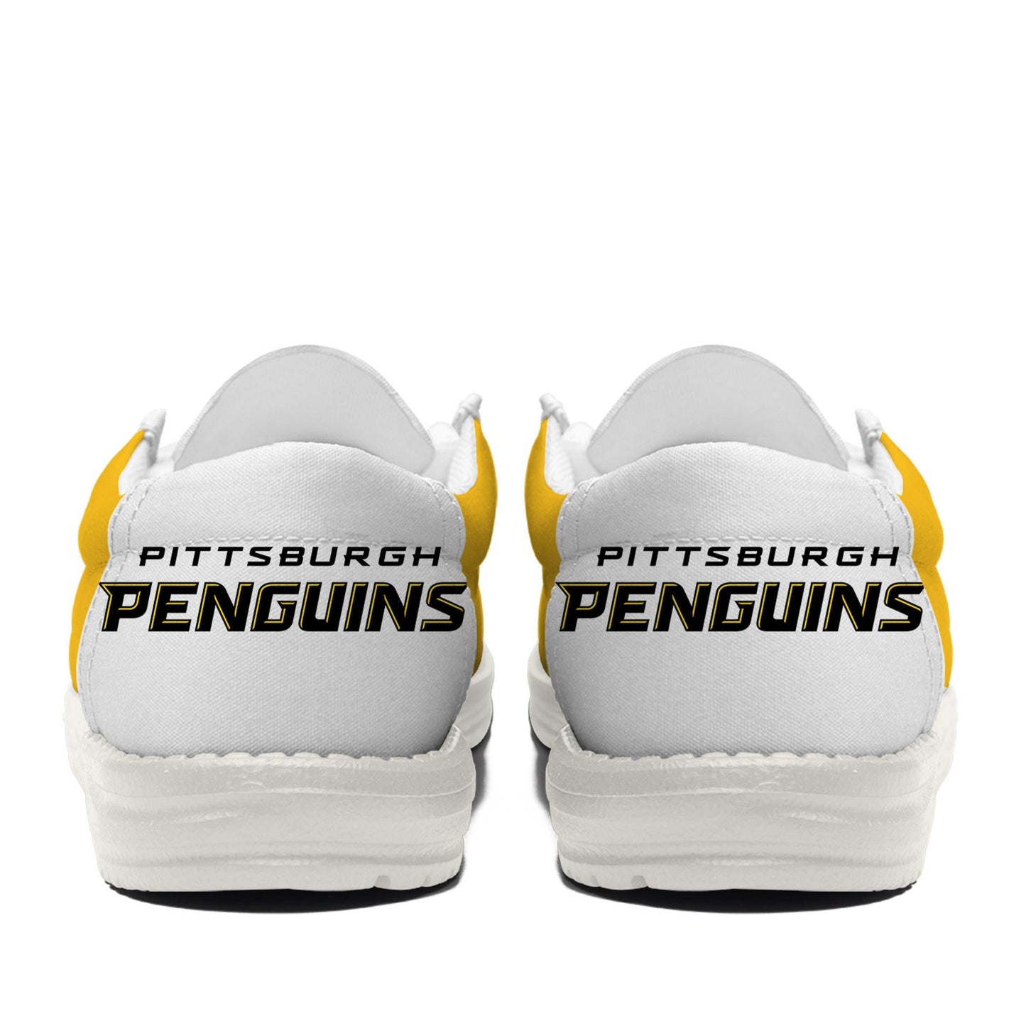 LIMITED EDITION - NEW CUSTOMIZED NHL26 PBP PITTSBURGH PENGUINS LOAFER SHOES