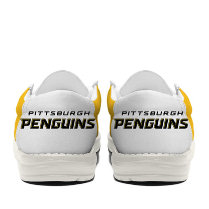 LIMITED EDITION - NEW CUSTOMIZED NHL26 PBP PITTSBURGH PENGUINS LOAFER SHOES