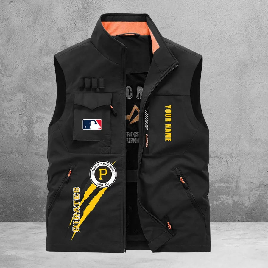 LIMITED EDITION - NEW CUSTOMIZED MLB29 PHP PITTSBURGH PIRATES SLEEVELESS VEST