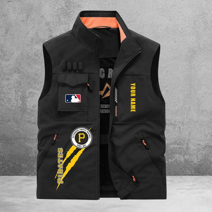 LIMITED EDITION - NEW CUSTOMIZED MLB29 PHP PITTSBURGH PIRATES SLEEVELESS VEST