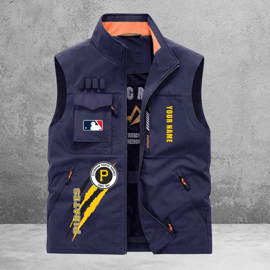 LIMITED EDITION - NEW CUSTOMIZED MLB29 PHP PITTSBURGH PIRATES SLEEVELESS VEST
