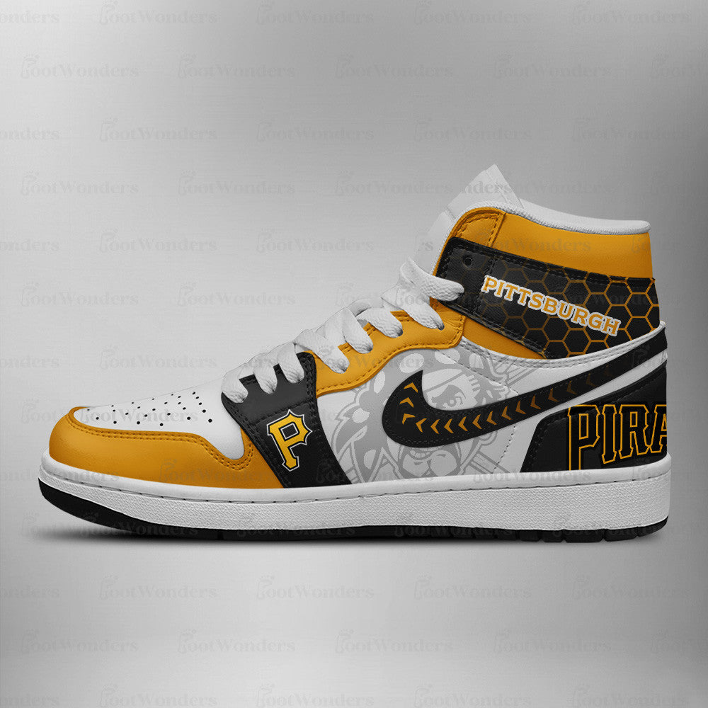 LIMITED EDITION - NEW CUSTOMIZED MLB29 PB PIRATES AIR JORDAN SNEAKERS
