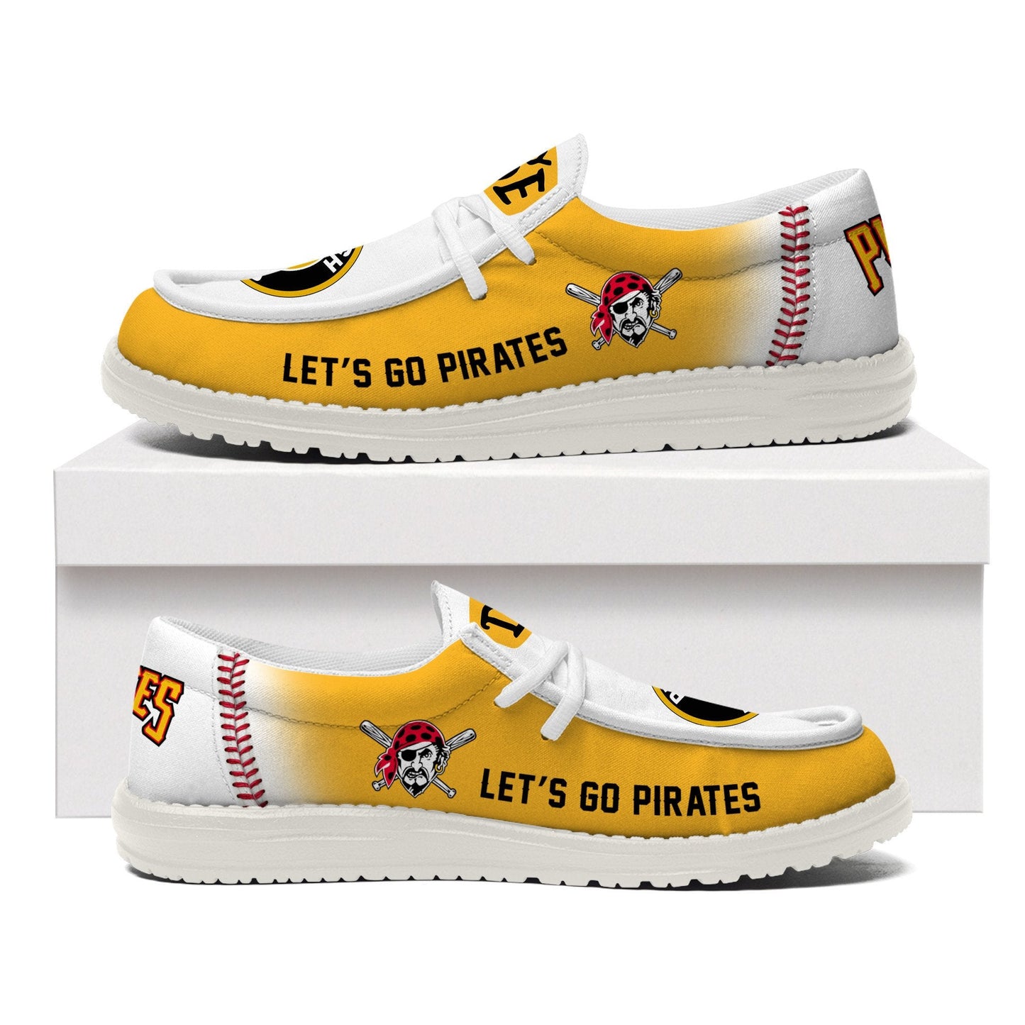 LIMITED EDITION - NEW CUSTOMIZED MLB29 PB PIRATES LOAFER SHOES