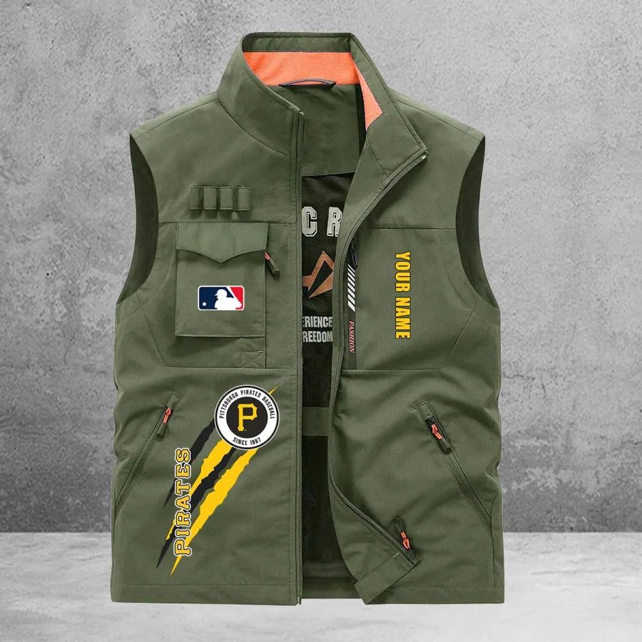 LIMITED EDITION - NEW CUSTOMIZED MLB29 PHP PITTSBURGH PIRATES SLEEVELESS VEST