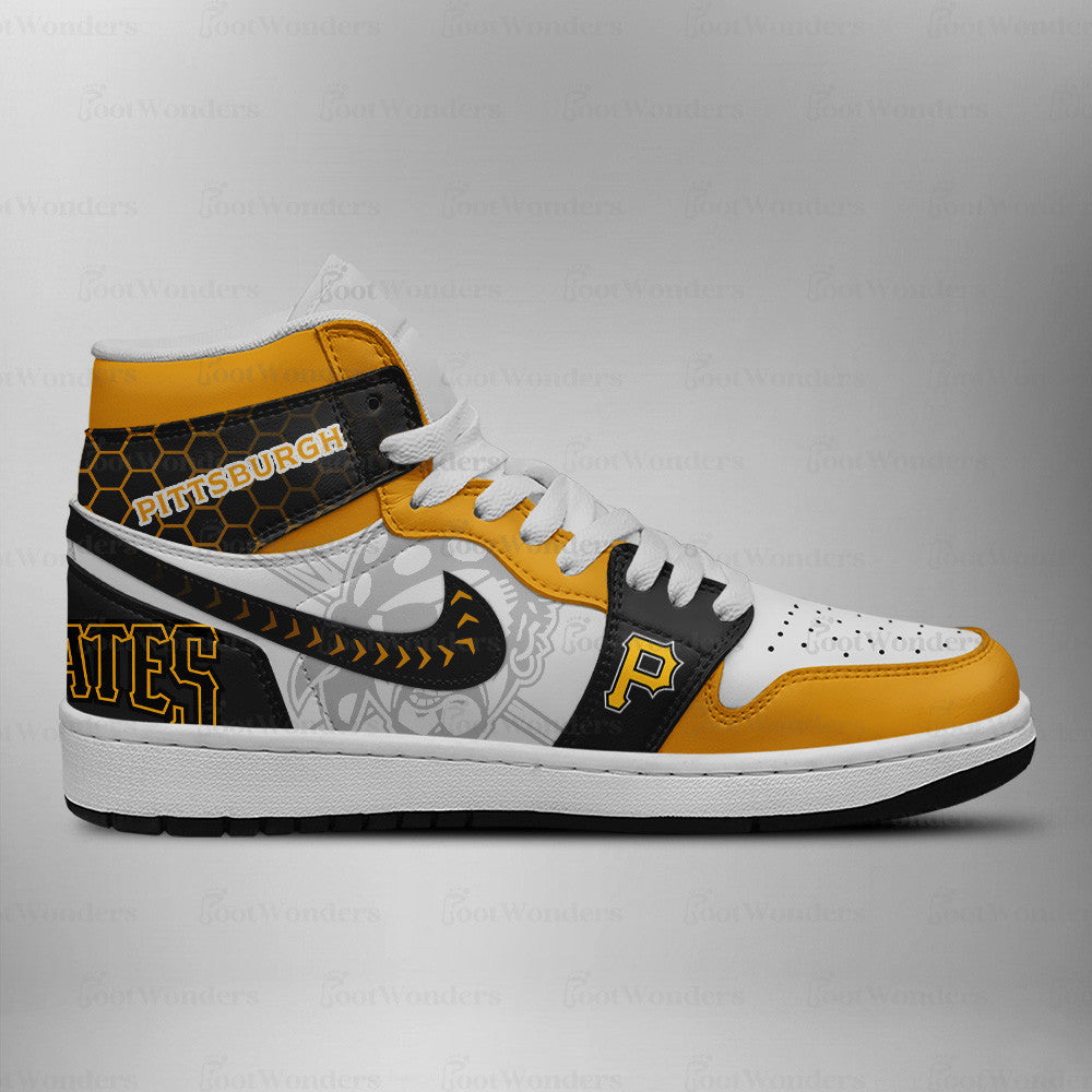 LIMITED EDITION - NEW CUSTOMIZED MLB29 PB PIRATES AIR JORDAN SNEAKERS