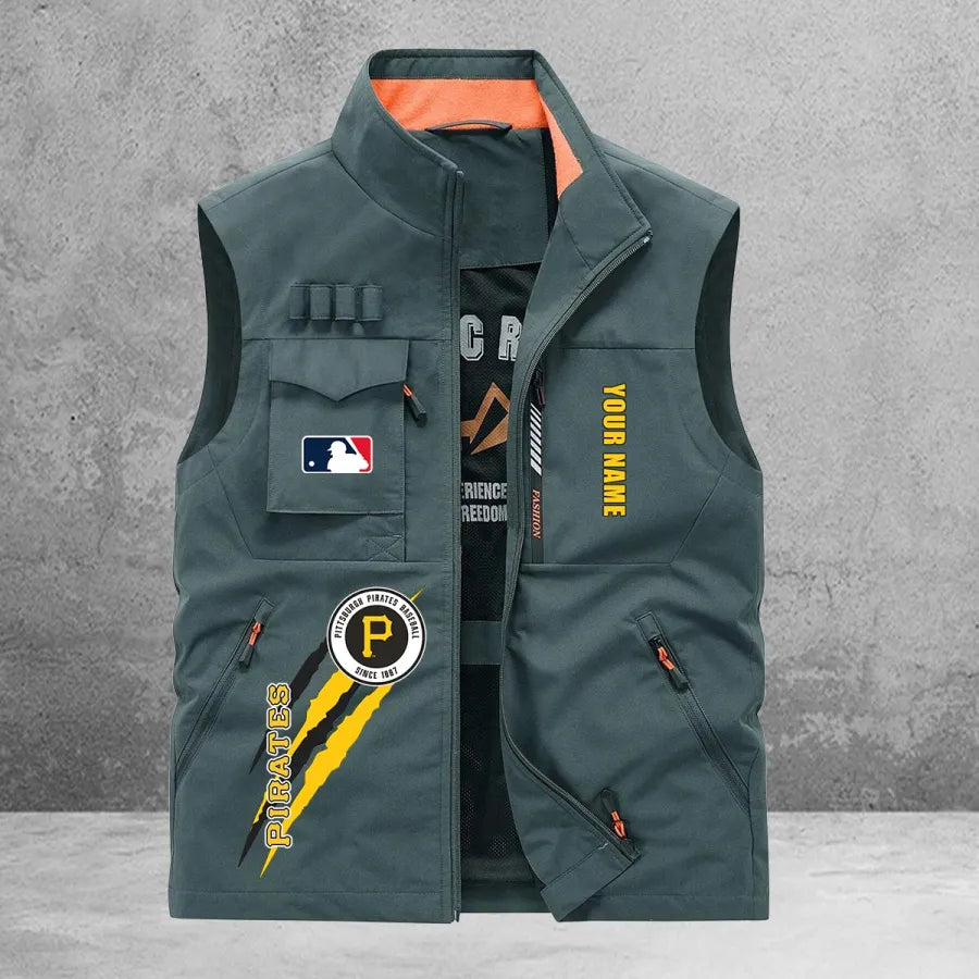 LIMITED EDITION - NEW CUSTOMIZED MLB29 PHP PITTSBURGH PIRATES SLEEVELESS VEST
