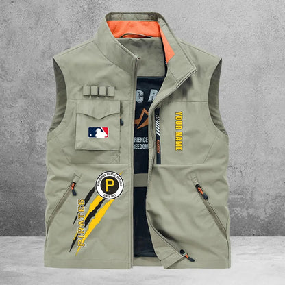 LIMITED EDITION - NEW CUSTOMIZED MLB29 PHP PITTSBURGH PIRATES SLEEVELESS VEST