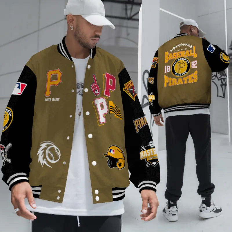 LIMITED EDITION - NEW CUSTOMIZED MLB29 PHP PITTSBURGH PIRATES UNISEX T-SHIRT, POLO, HOODIE & JACKETS