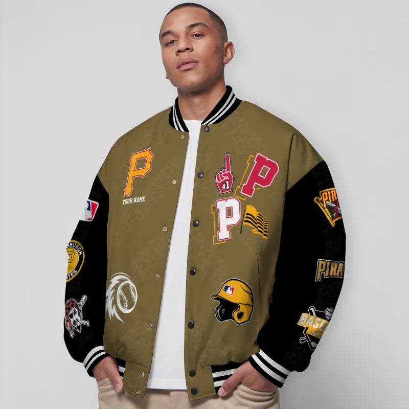 LIMITED EDITION - NEW CUSTOMIZED MLB29 PHP PITTSBURGH PIRATES UNISEX T-SHIRT, POLO, HOODIE & JACKETS