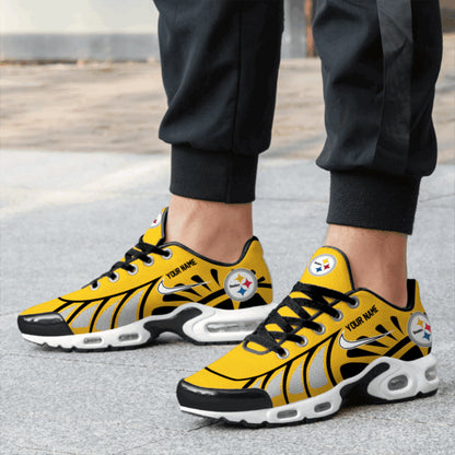 LIMITED EDITION - NEW CUSTOMIZED NFL14 PSB PITTSBURGH STEELERS UNISEX AIR MAX PLUS SNEAKERS