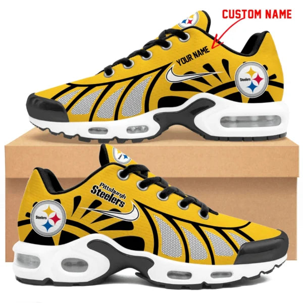 LIMITED EDITION - NEW CUSTOMIZED NFL14 PSB PITTSBURGH STEELERS UNISEX AIR MAX PLUS SNEAKERS