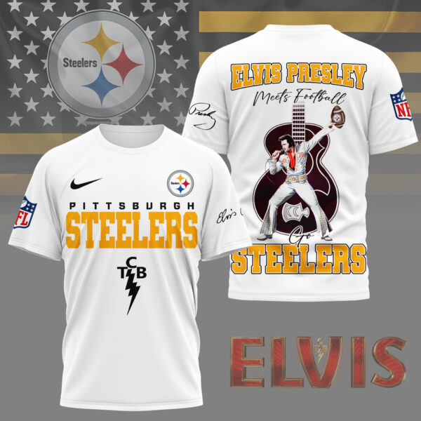 LIMITED EDITION - NEW CUSTOMIZED NFL14 PSB PITTSBURGH STEELERS X ELVIS PRESLEY FAN 3D SHIRT