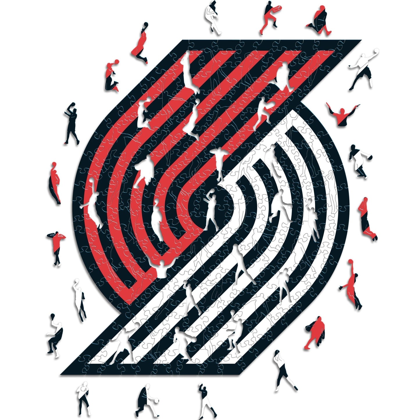 LIMITED EDITION - NEW CUSTOMIZED NBA22 PT PORTLAND TRAIL BLAZERS WOODEN PUZZLE