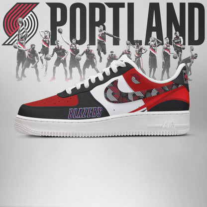 LIMITED EDITION - NEW CUSTOMIZED NBA22 PT BLAZERS AF1 SHOES