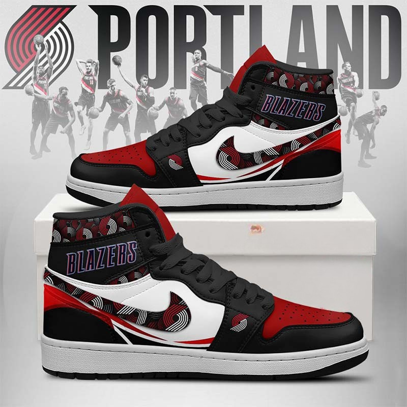 LIMITED EDITION - NEW CUSTOMIZED NBA22 PT BLAZERS AIR JORDAN SNEAKERS