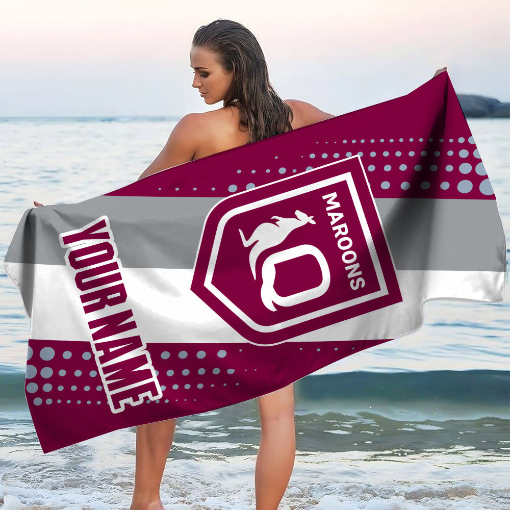 LIMITED EDITION - NEW 18 QSM PERSONALIZED BEACH TOWEL GIFT FOR FANS