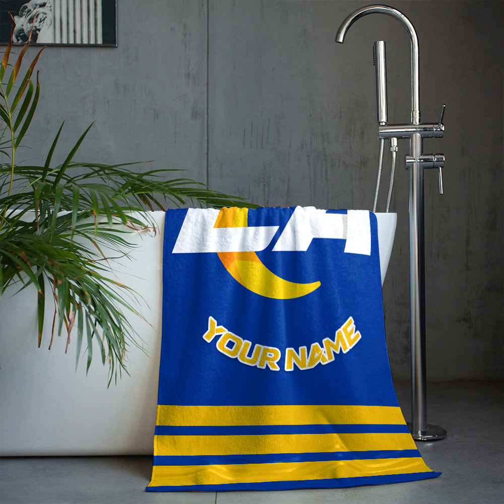 LIMITED EDITION - NEW CUSTOMIZED NFL22 LAR LOS ANGELES RAMS BEACH & BATH TOWEL