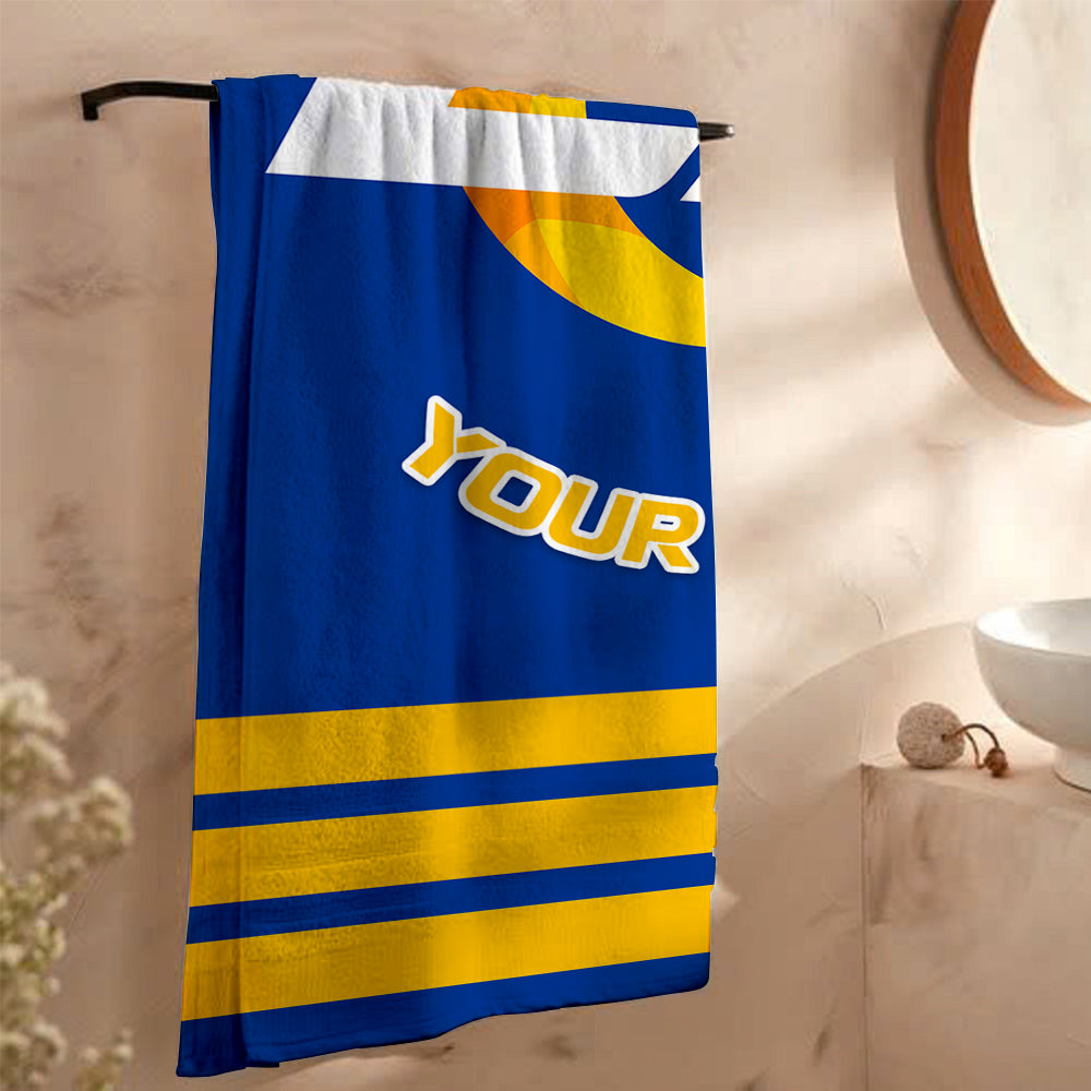LIMITED EDITION - NEW CUSTOMIZED NFL22 LAR LOS ANGELES RAMS BEACH & BATH TOWEL