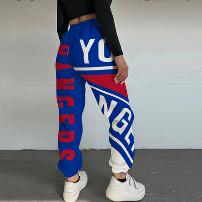 LIMITED EDITION - NEW CUSTOMIZED NHL24 NYR NEW YORK RANGERS LONG PANTS