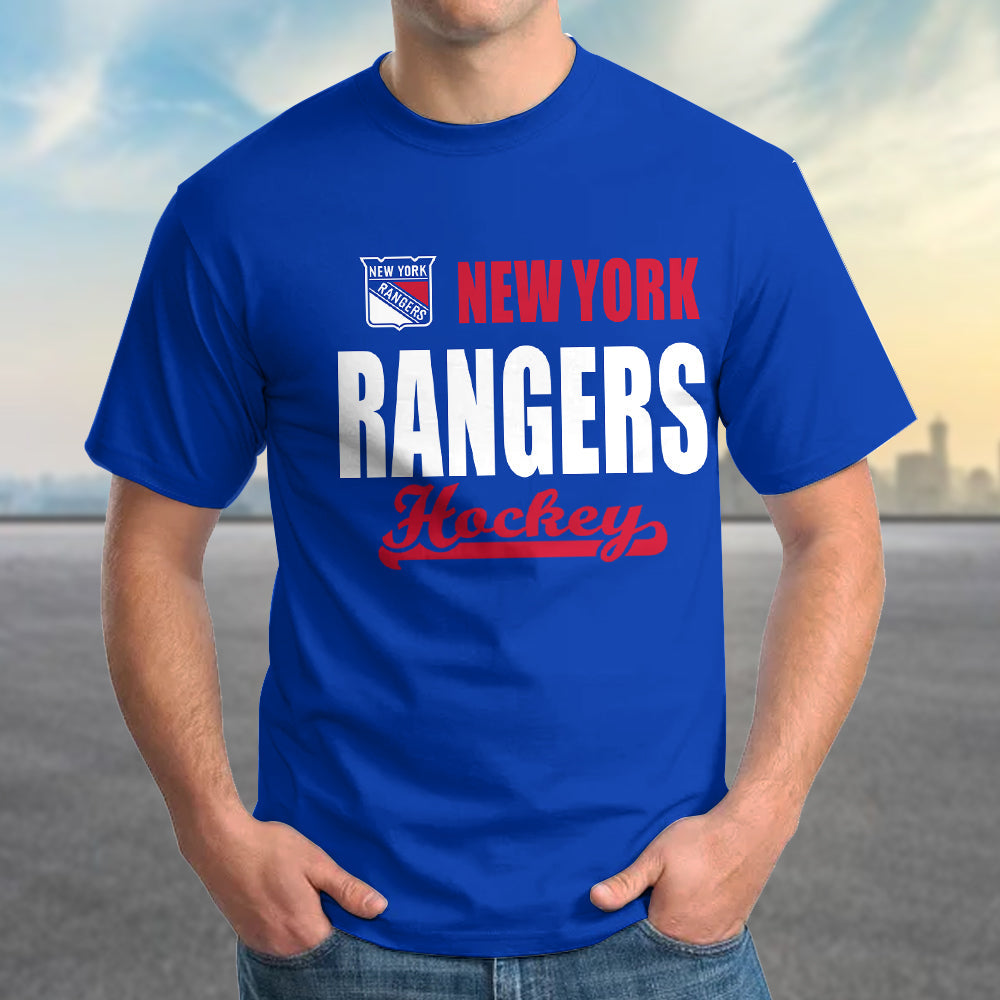 LIMITED EDITION - NEW CUSTOMIZED NHL24 NYR NEW YORK RANGERS T-SHIRT FOR FAMILY (ADULTS & KIDS)