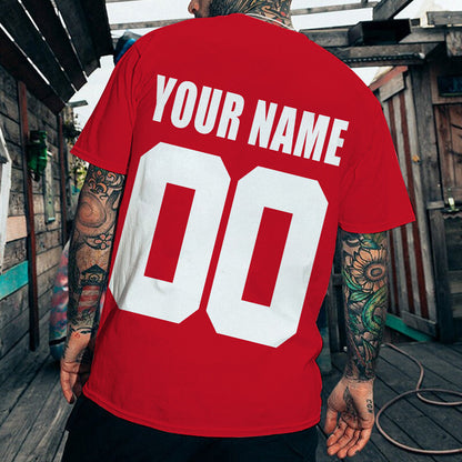 LIMITED EDITION - NEW CUSTOMIZED NHL22 DRW DETROIT RED WINGS T-SHIRT FOR FAMILY (ADULTS & KIDS)