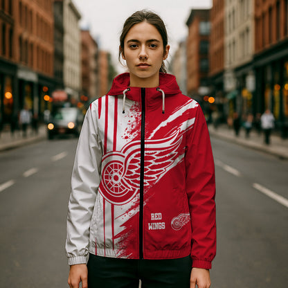 LIMITED EDITION - NEW CUSTOMIZED NHL22 DRW DETROIT RED WINGS WINDBREAKER JACKET