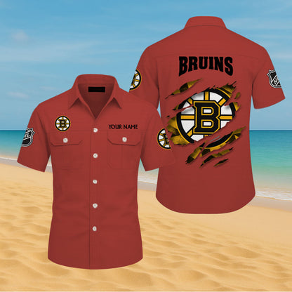 LIMITED EDITION - NEW CUSTOMIZED NHL02 BTB BOSTON BRUINS CARGO SHIRT