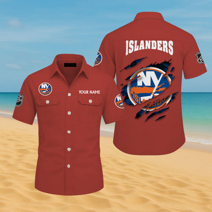 LIMITED EDITION - NEW CUSTOMIZED NHL25 NYI NEW YORK ISLANDERS CARGO SHIRT