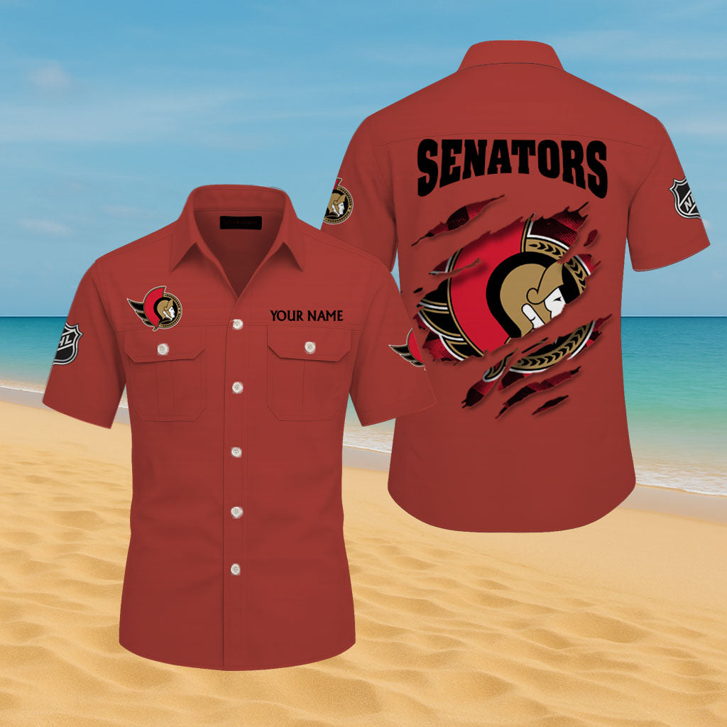 LIMITED EDITION - NEW CUSTOMIZED NHL29 OSN OTTAWA SENATORS CARGO SHIRT