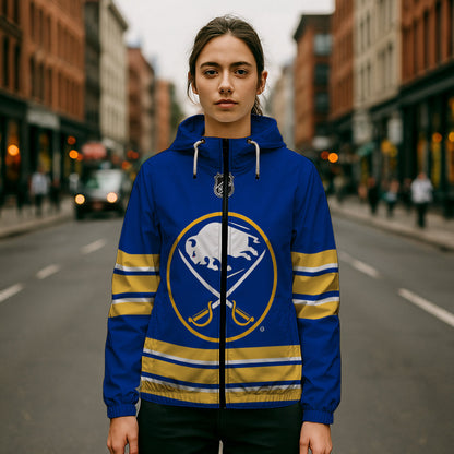 LIMITED EDITION - NEW CUSTOMIZED NHL28 BFS BUFFALO SABRES WINDBREAKER JERSEY JACKET