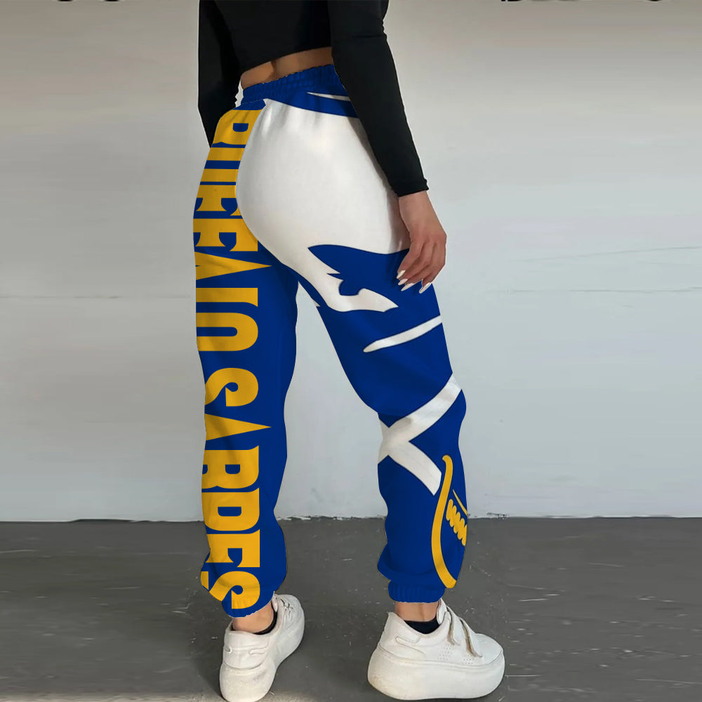 LIMITED EDITION - NEW CUSTOMIZED NHL28 BFS BUFFALO SABRES LONG PANTS