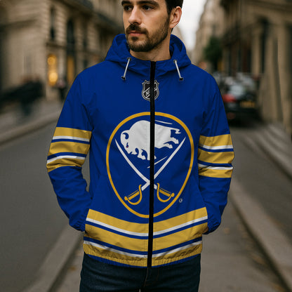 LIMITED EDITION - NEW CUSTOMIZED NHL28 BFS BUFFALO SABRES WINDBREAKER JERSEY JACKET