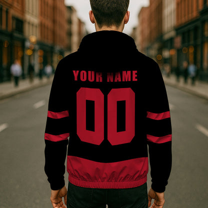 LIMITED EDITION - NEW CUSTOMIZED NHL29 OSN OTTAWA SENATORS WINDBREAKER JERSEY JACKET